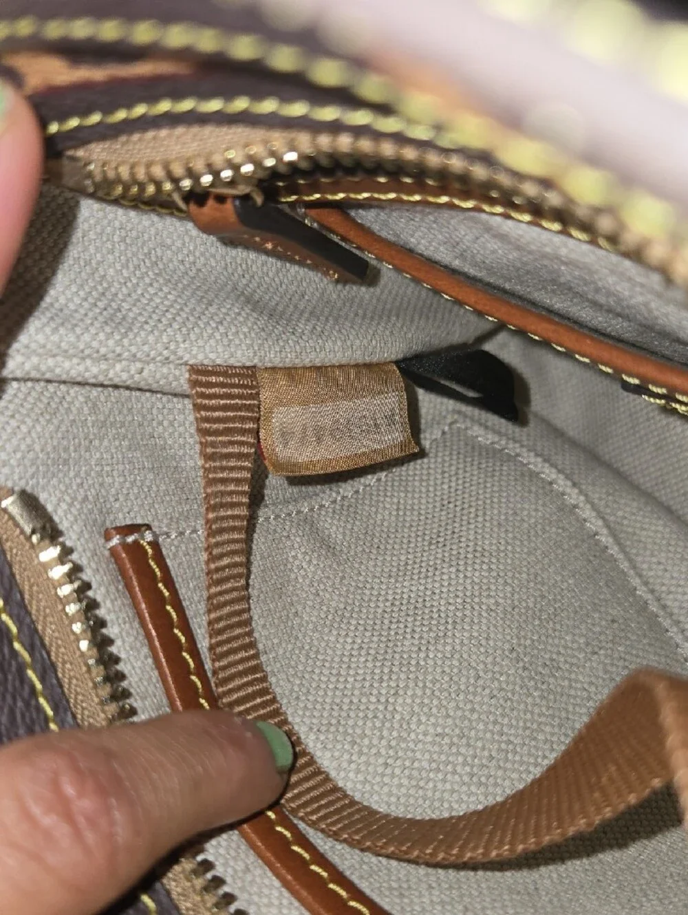 Dooney And Burke Brown and Tan Crossbody Bag - Picture 4 of 13